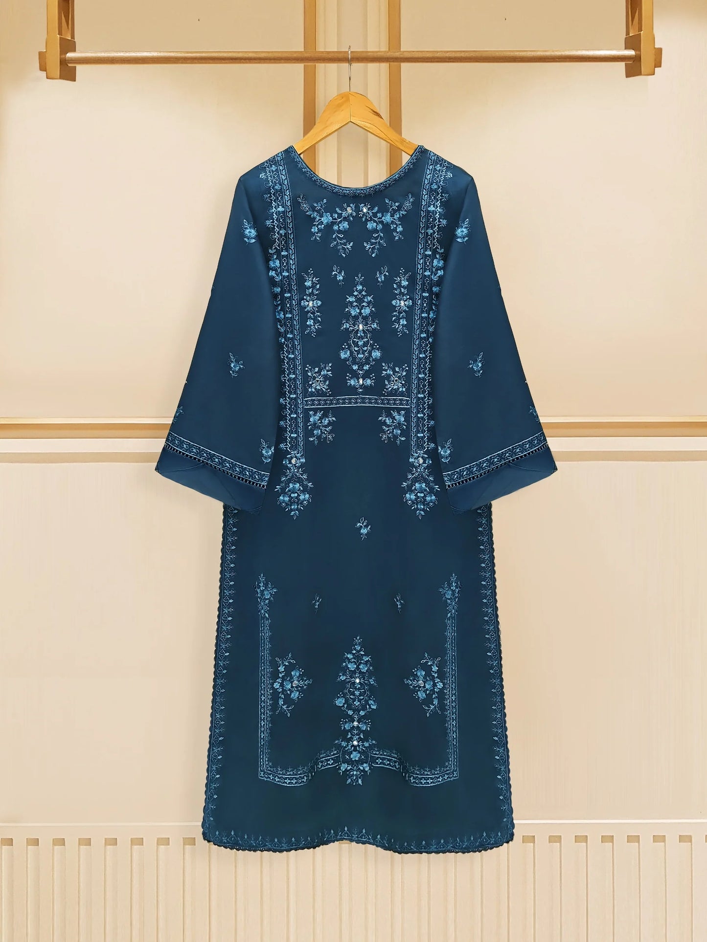 3 Piece - Embroidered Swiss Voile Suit By Agha Noor