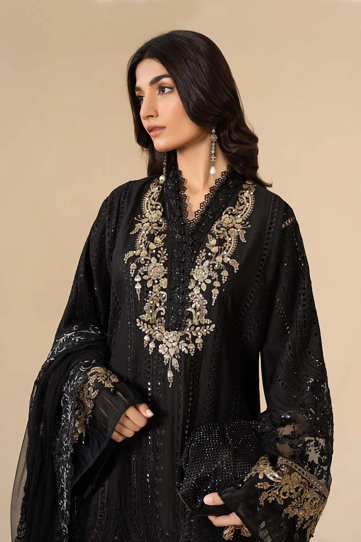3 Piece Embroidered Lawn Suit By Maria.B.