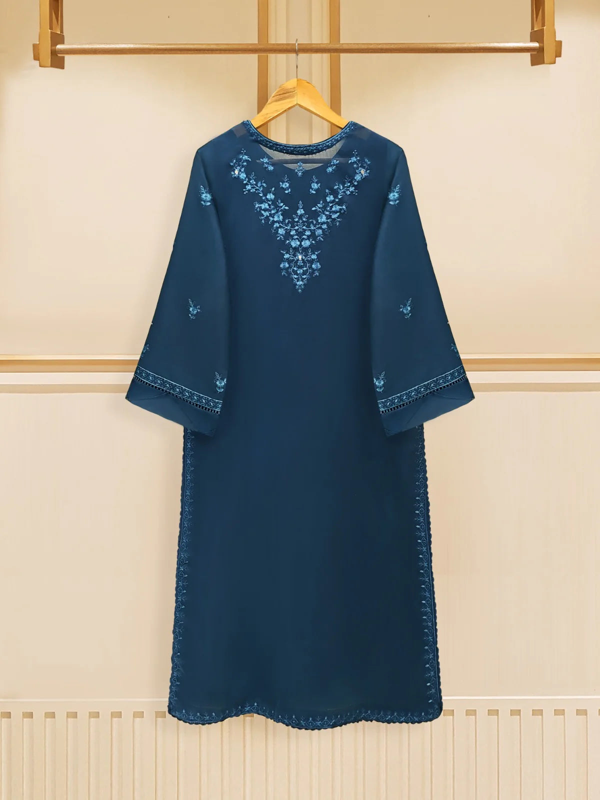 3 Piece - Embroidered Swiss Voile Suit By Agha Noor