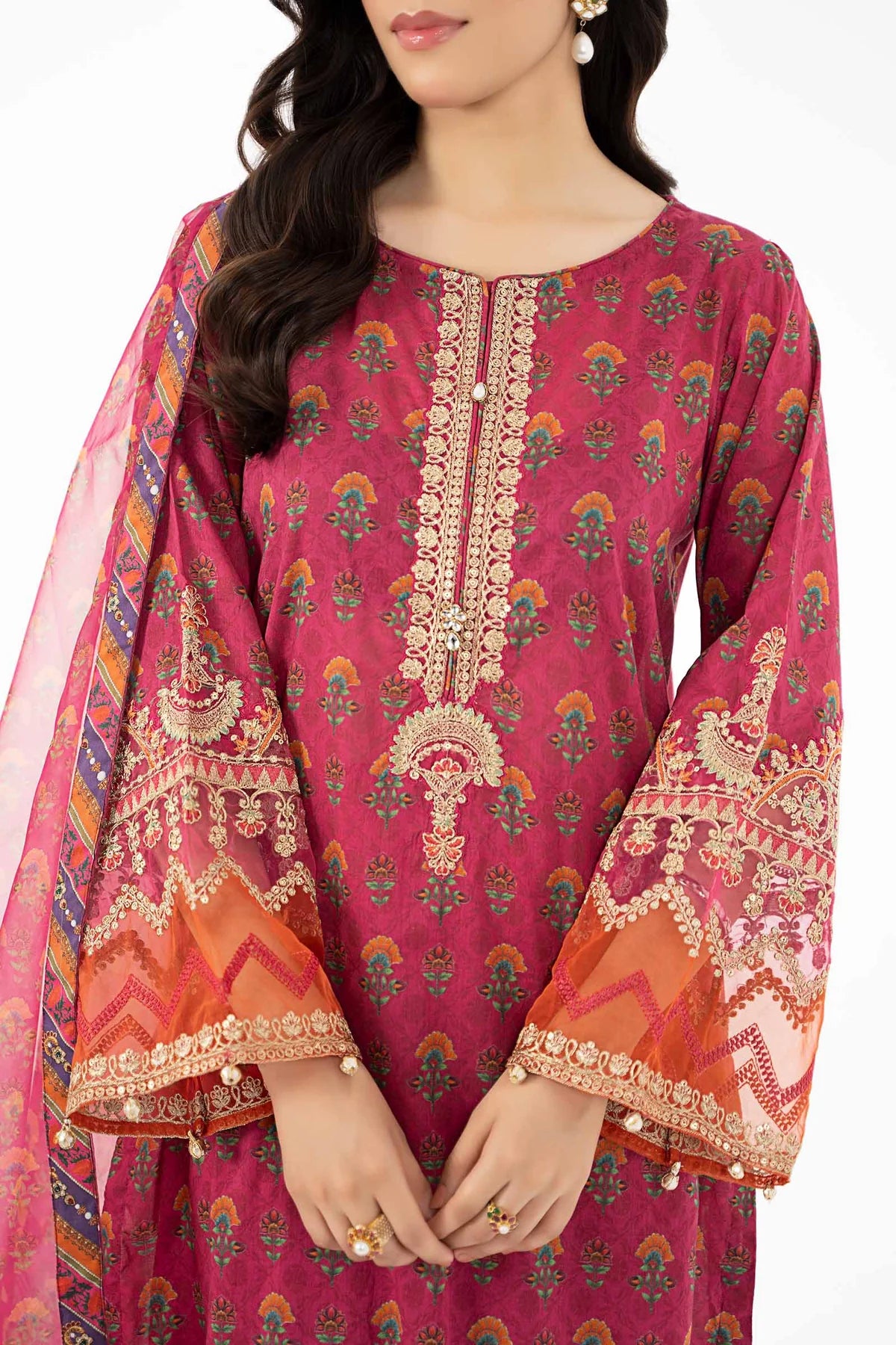 3 Piece Printed Lawn Suit By Maria.B.