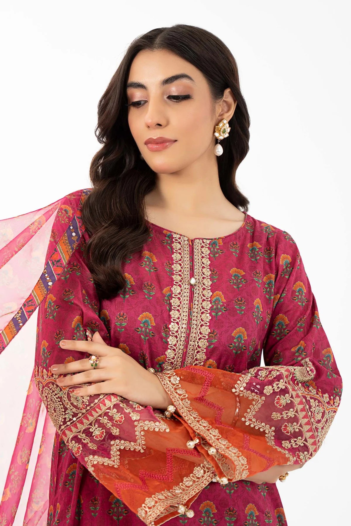 3 Piece Printed Lawn Suit By Maria.B.