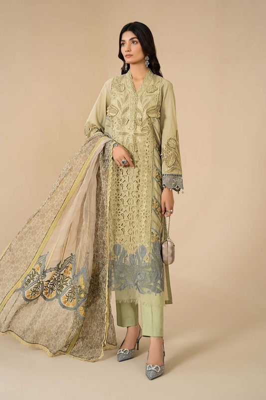 3 Piece Embroidered Lawn Suit By Maria.B.