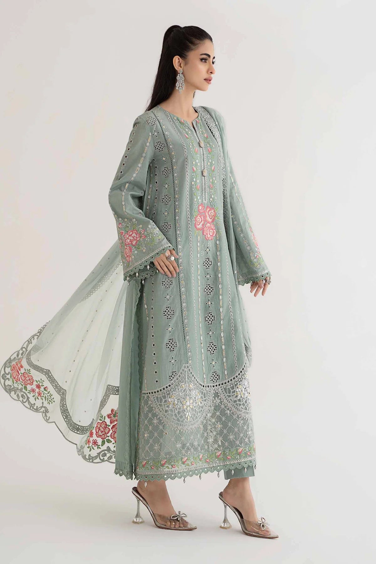 3 Piece Embroidered Lawn Suit By Maria.B.