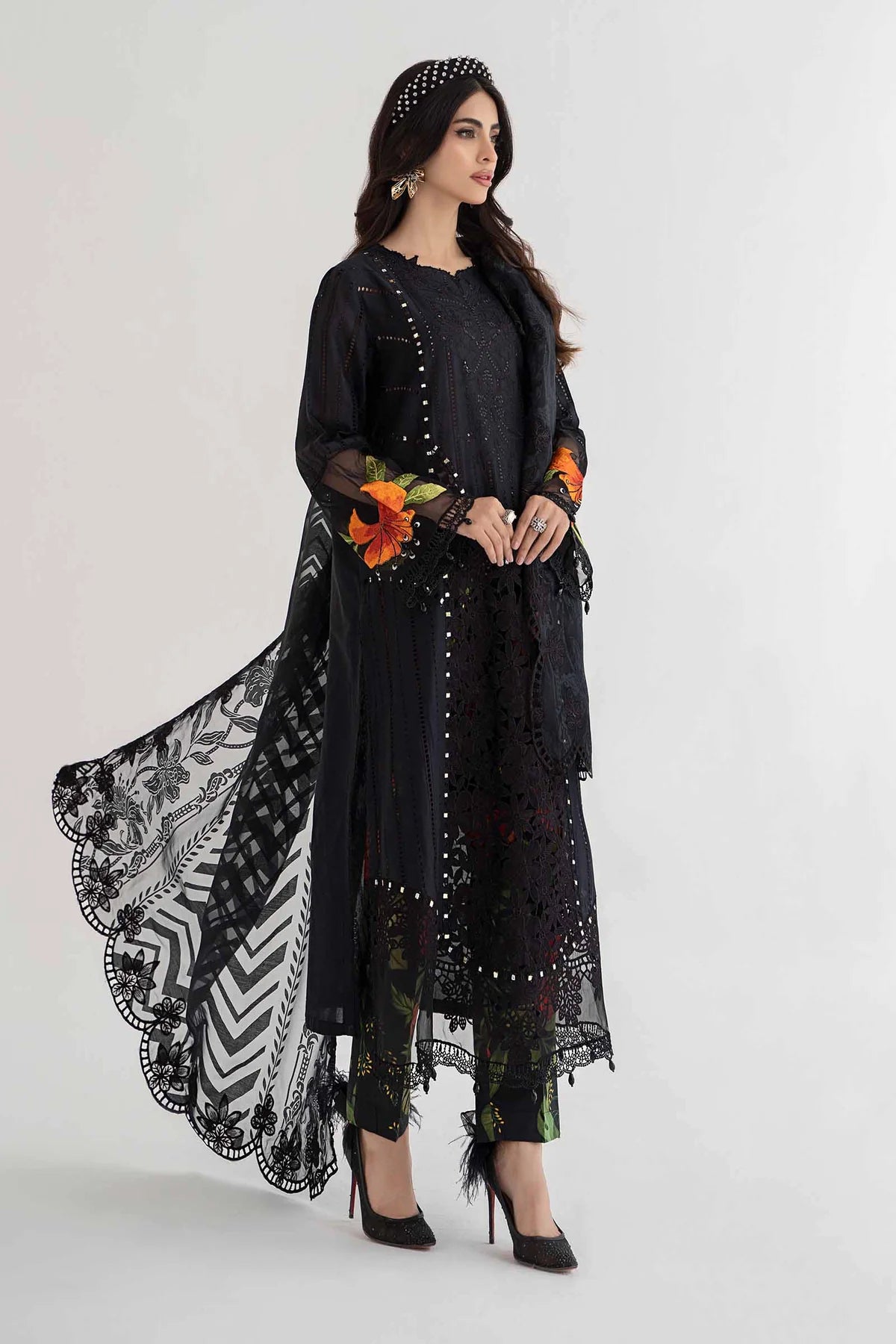 3 Piece Embroidered Lawn Suit By Maria.B.
