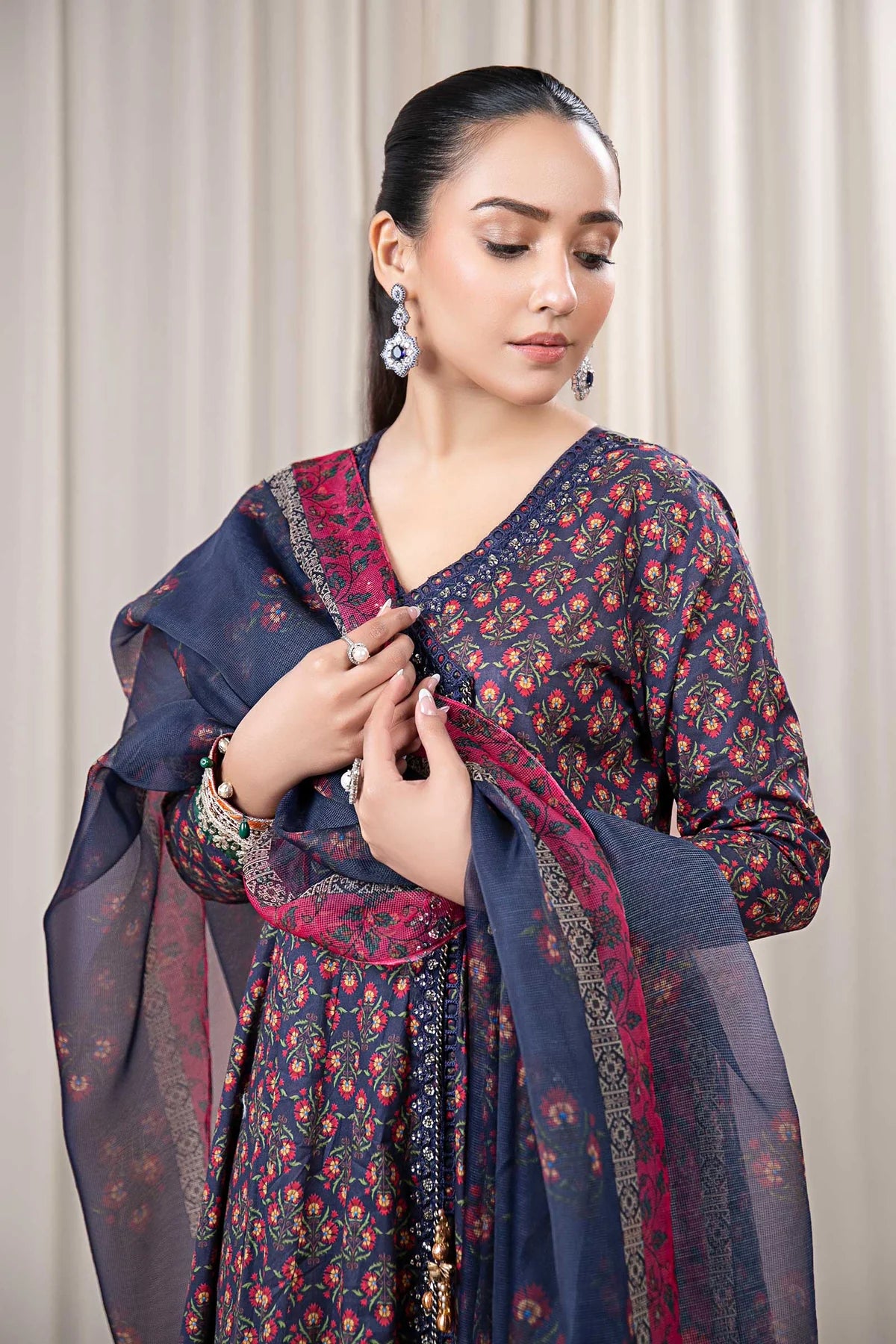 3 Piece Embroidered Lawn Suit By Maria.B.