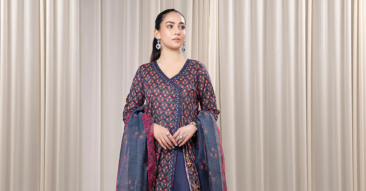 3 Piece Embroidered Lawn Suit By Maria.B.