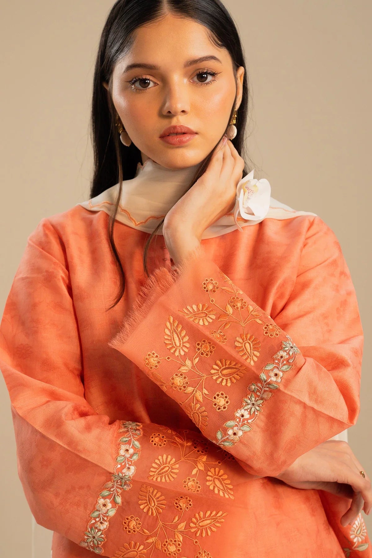3-Piece Loose-Fit Kurta By Zara Shahjahan