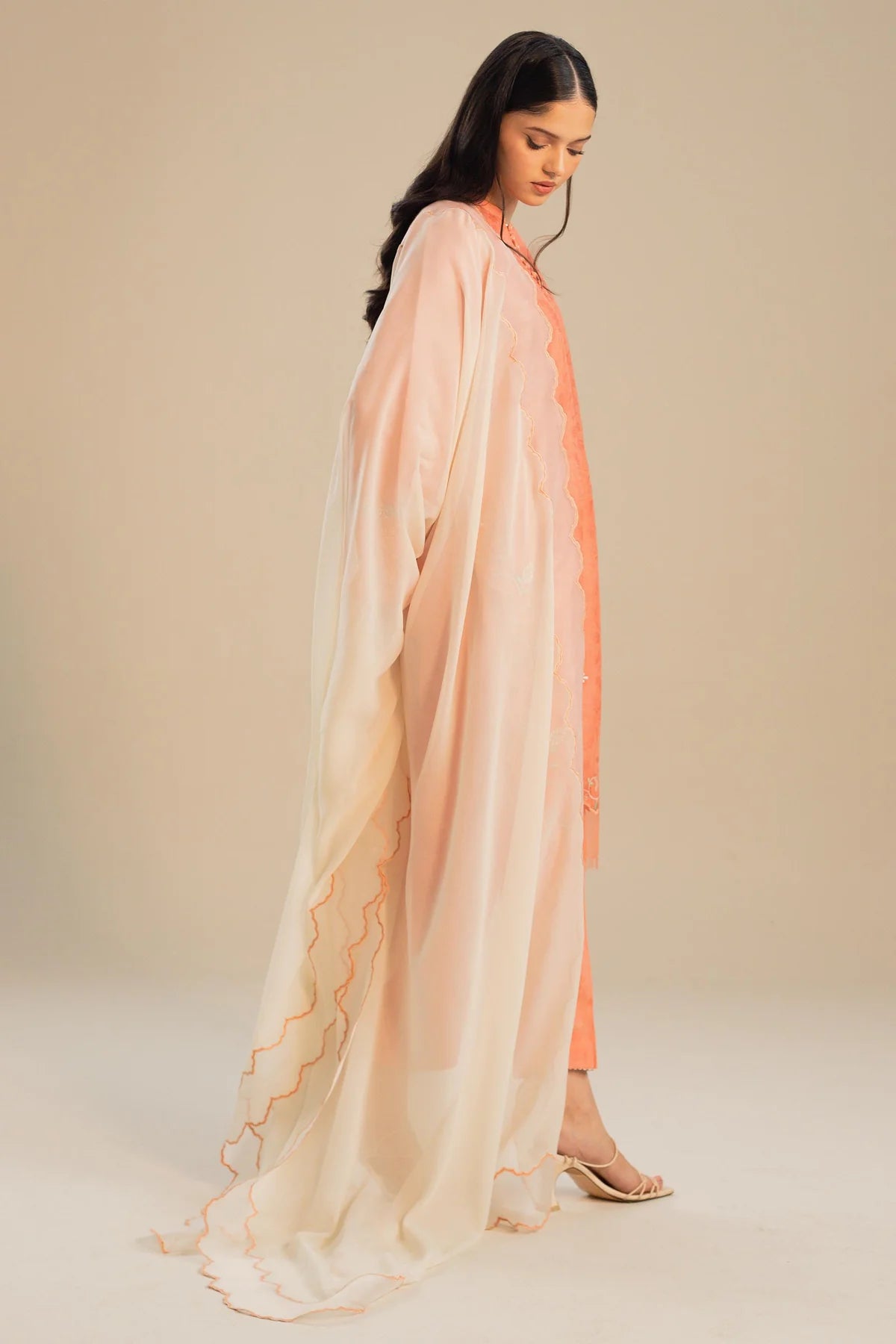 3-Piece Loose-Fit Kurta By Zara Shahjahan