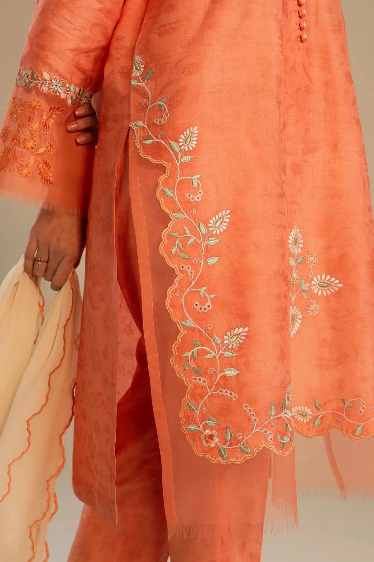 3-Piece Loose-Fit Kurta By Zara Shahjahan