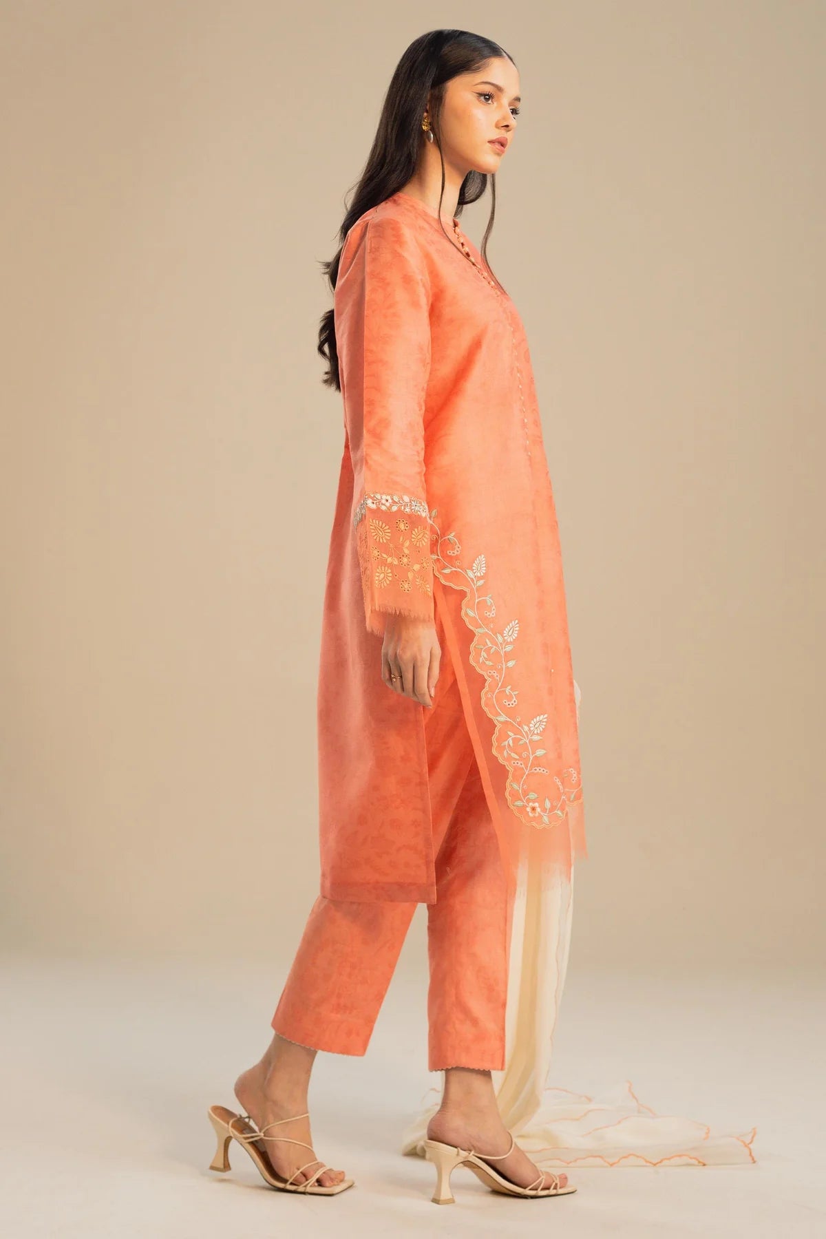 3-Piece Loose-Fit Kurta By Zara Shahjahan