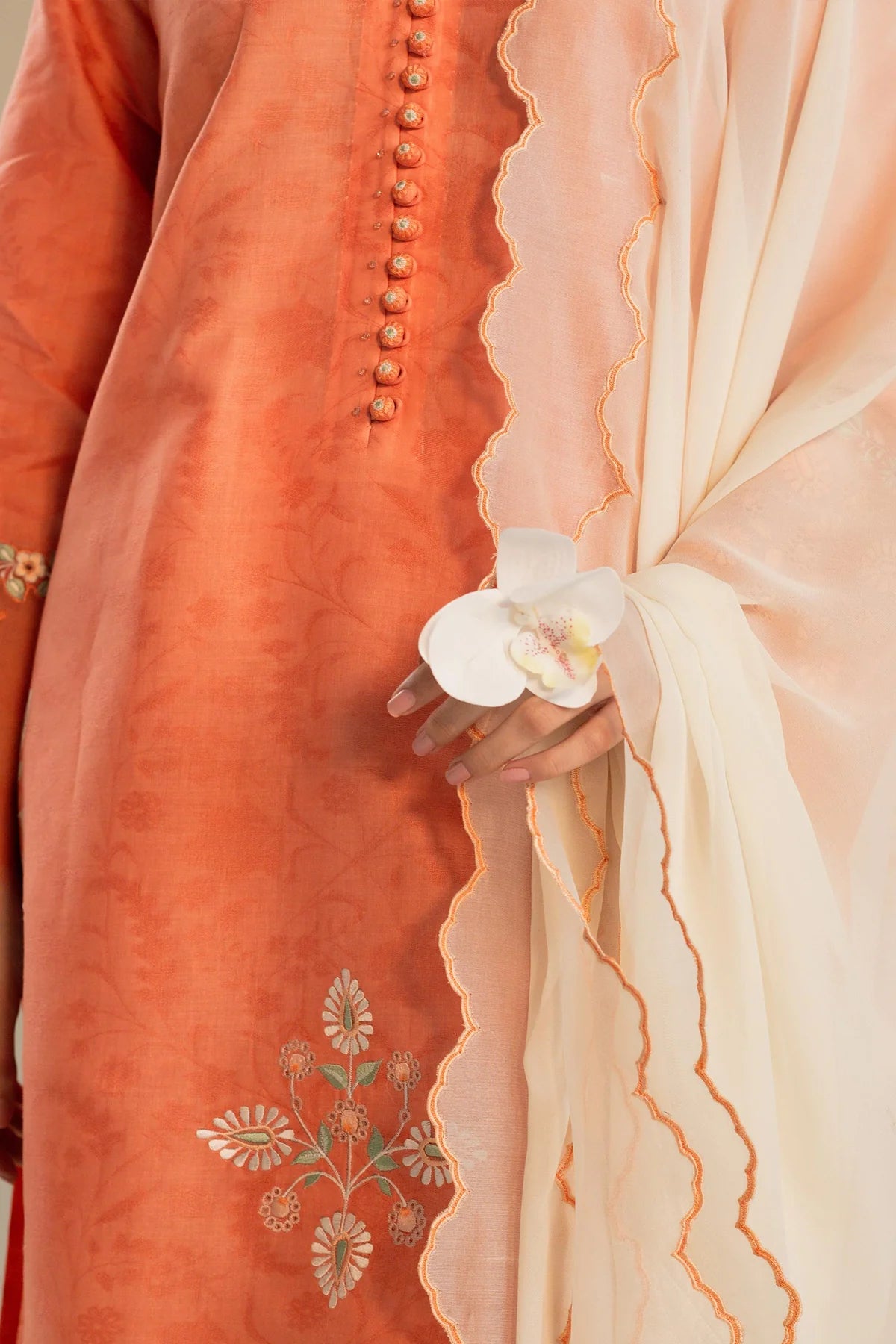 3-Piece Loose-Fit Kurta By Zara Shahjahan