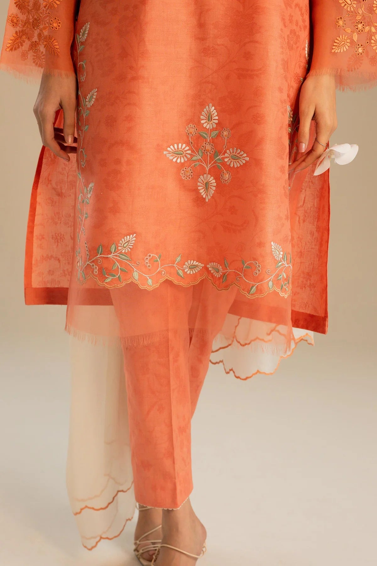 3-Piece Loose-Fit Kurta By Zara Shahjahan