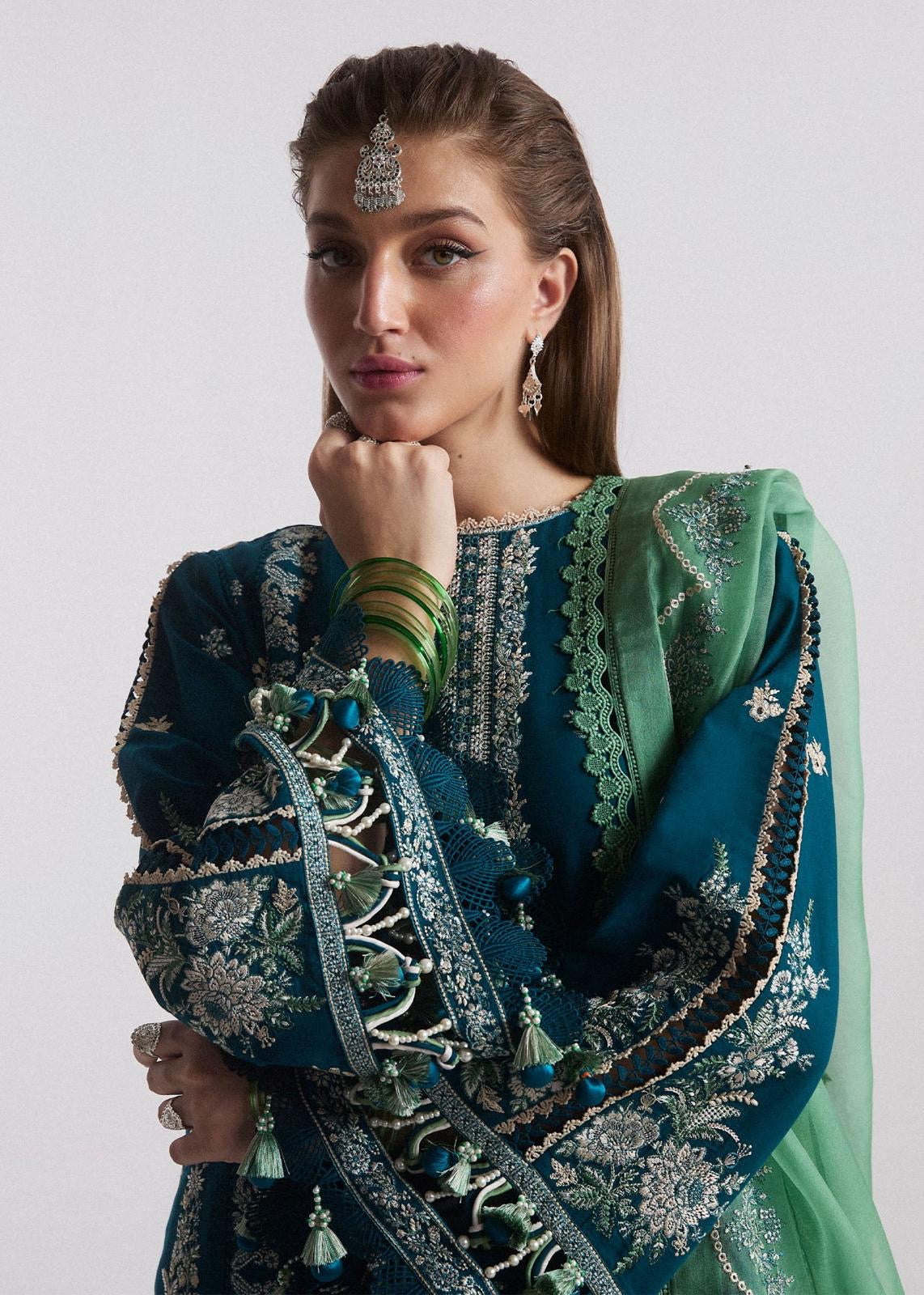 3-Piece Embroidered Lawn Suit By Hussain Rehar