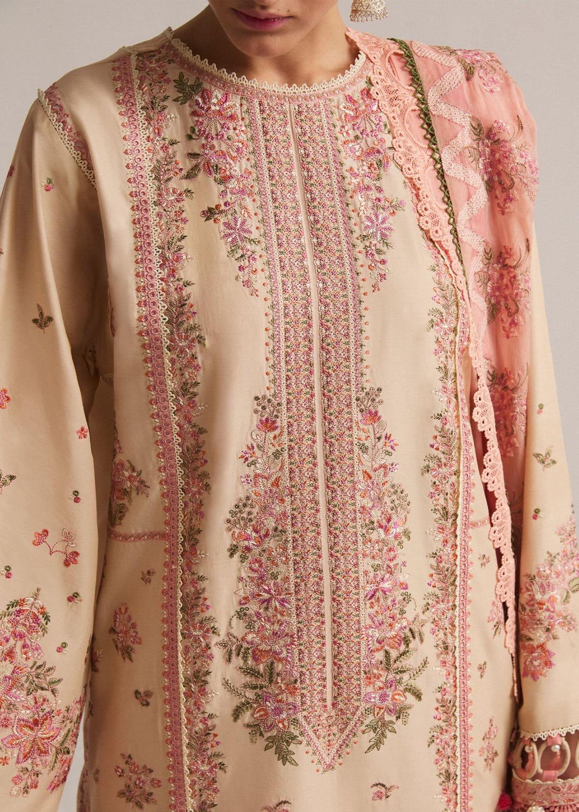 3-Piece Embroidered Lawn Suit By Hussain Rehar